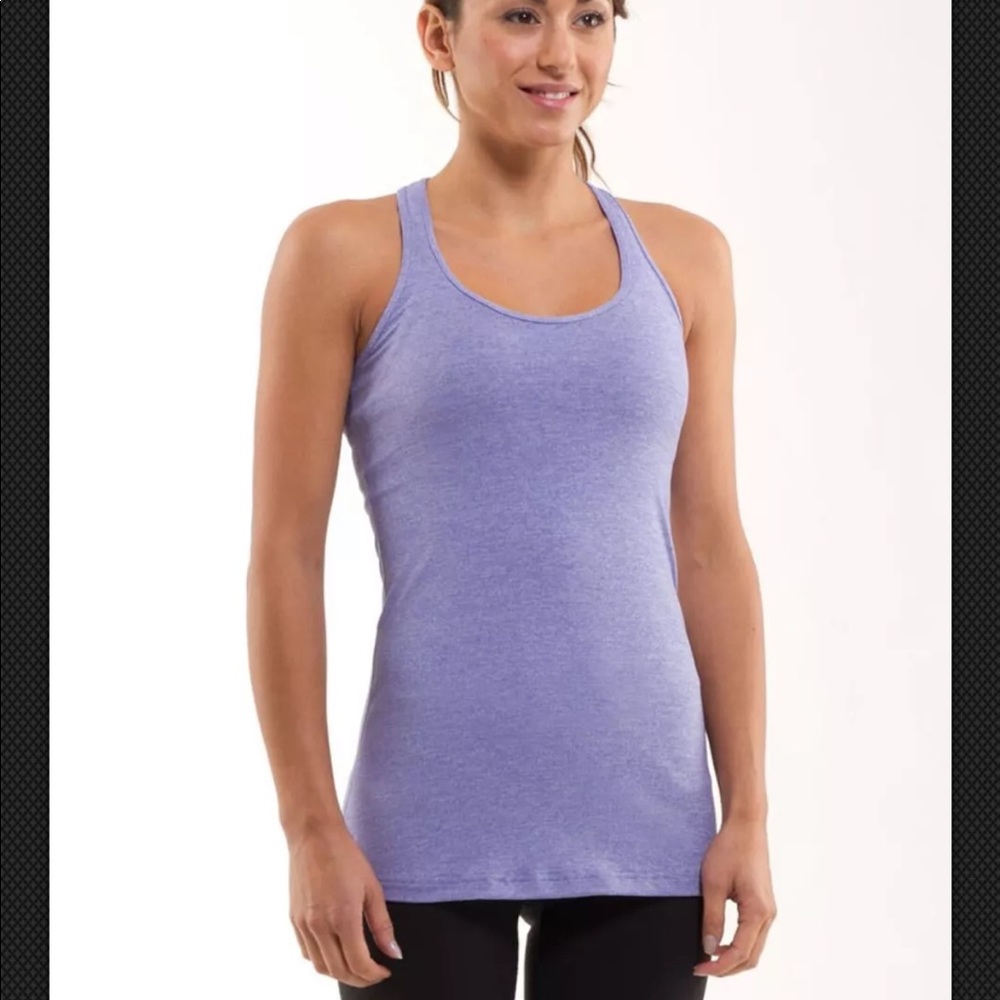 Lululemon cool racerback heathered Persian SZ 8
